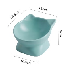 Ceramic Cat Bowl  Cervical Vertebra protection Pet Bowl Drinking Bowl Multi-color