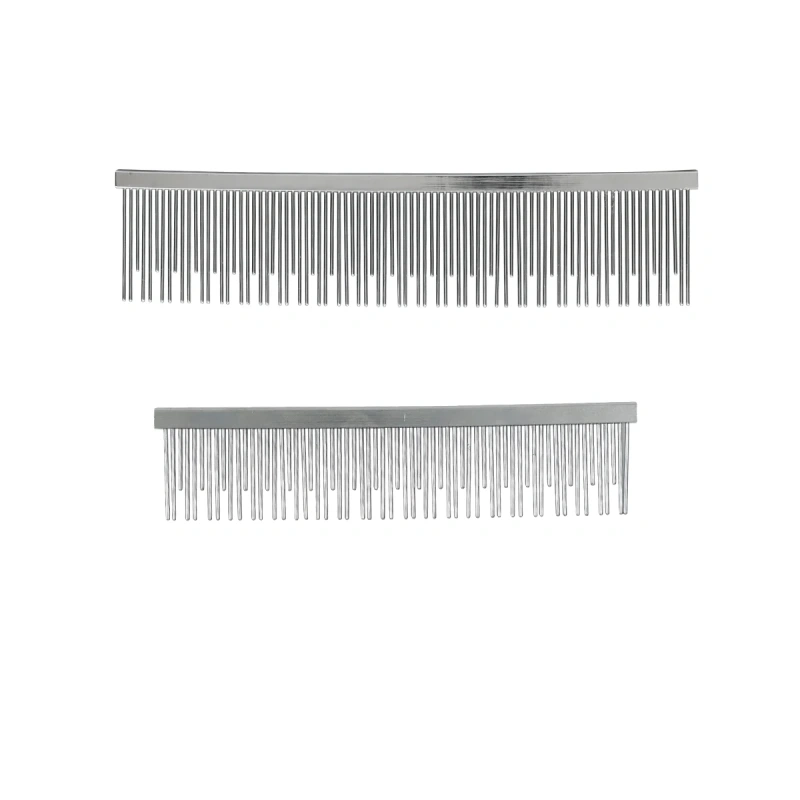 Factory Wholesale Stainless Steel Cat Pin Hair Comb Metal Dog Pet Grooming Comb