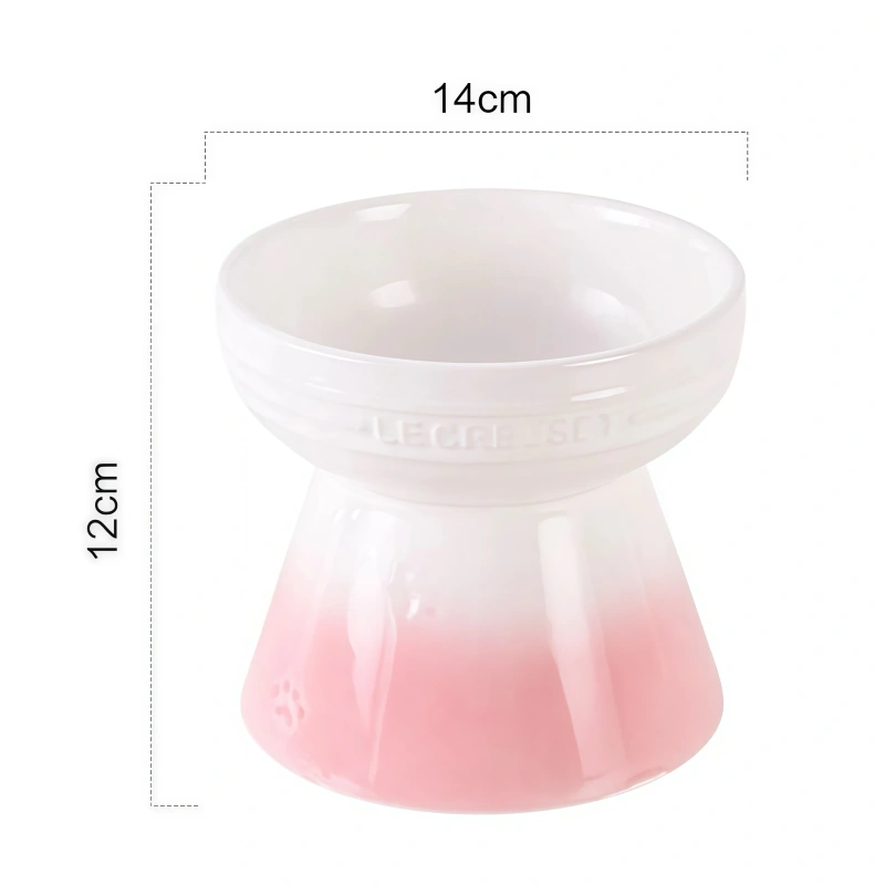 Le Creuset Cool Color Cerc  Dog Bowls with Heightened Feet Ne Protection Anti-Flip Water Food Bowl Pet Dining Bowl