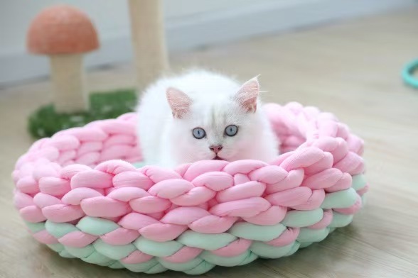 Handmade Knit Cat Beds, Mats, Warm, Soft