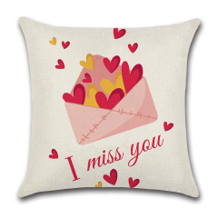 Painted Heart Valentine's Day Pillow
