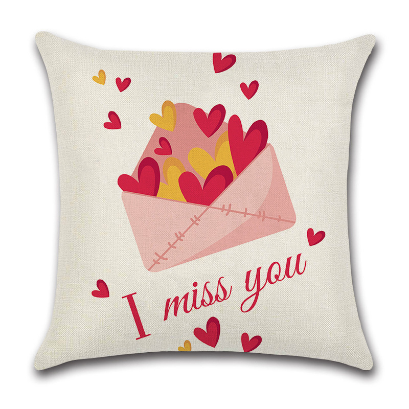 Painted Heart Valentine's Day Pillow