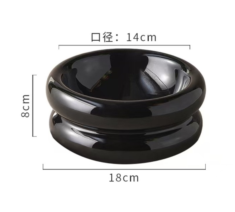 Cute Pastel Ceramic Pet Bowl for Cats and Small Dogs – 350ml