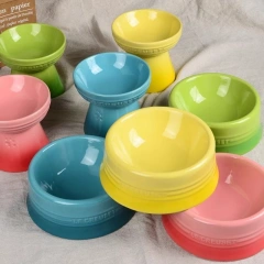 Le Creuset Cool Color Cerc  Dog Bowls with Heightened Feet Ne Protection Anti-Flip Water Food Bowl Pet Dining Bowl