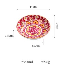 Pet Cat Bowl Wide Mouth Neck Cat Dog Water Bowl Ceramic Food Water Plate with Silicone