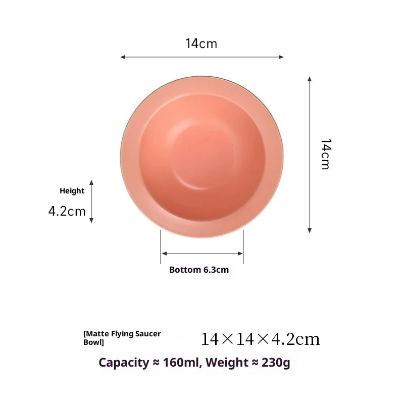 Aesthetic Ceramic Pet Bowl - Instagram Style Pastel Colors with Guarded Rim, Anti-Black Chin Design for Cats & Small Dogs