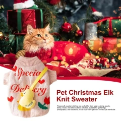 Christmas Style Puppy Dog Sweaters For Small Medium Dogs Cats Clothes Winter Warm Pet Turtleneck Chihuahua Vest Soft Yorkie