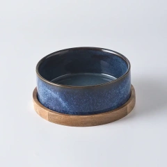 Cat Bowl Cat Food Bowl Ceramic Pet Food Water Feeder Small and Medium-sized Dogs Protection Spine Protection Rollover Prevention