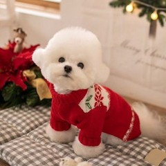 Christmas Style  Dogs Cats Clothes Winter Warm