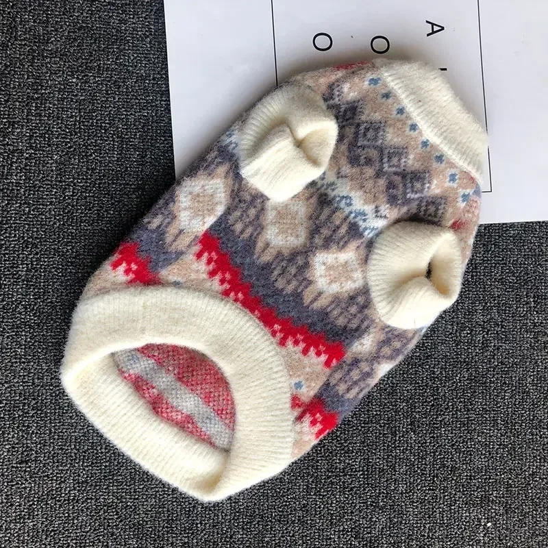 Dog Sweater Winter Dog Clothes Christmas Pet Clothing New year Dog Coat Cat Chihuahua Yorkie Pomeranian Schnauzer Pug Costume