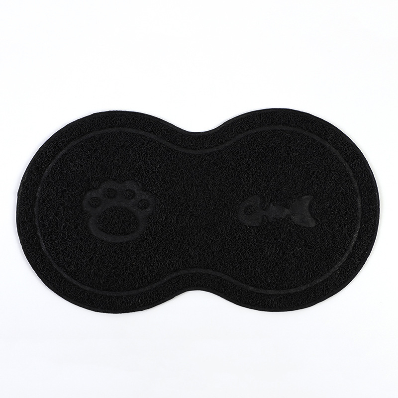 Cat Toilet Mat 8-Shaped Waterproof Non-Slip Cat Litter Box Mat Pet Pad Pvc Cat Toilet Mat