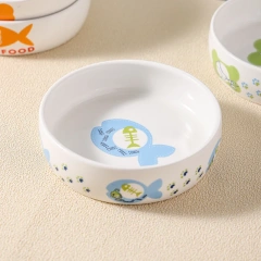 Dogs Cats Food Utensils Ceramic Pet Bowls Feeders Supplies