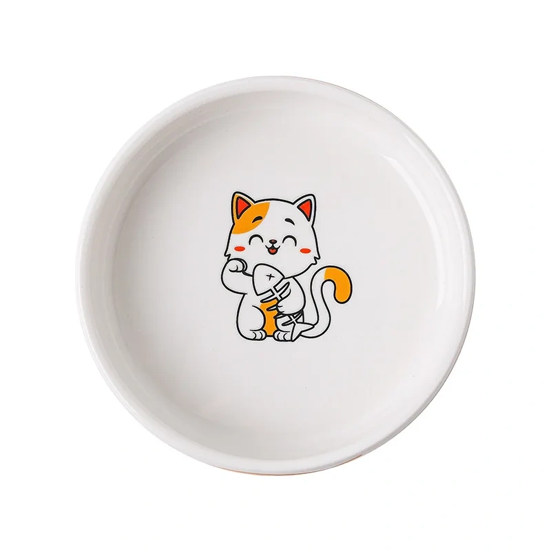 Dogs Cats Food Utensils Ceramic Pet Bowls Feeders Supplies