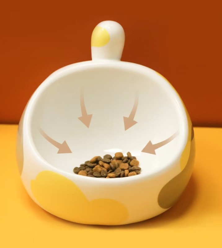 Ceramic Pet Bowl Ceramic cat Bowl Cervical protection