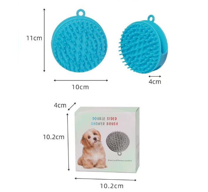 Multi-Function Dog Cat Soft Shampoo Comb Pet Bath Massage Brush