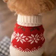 Christmas Style  Dogs Cats Clothes Winter Warm