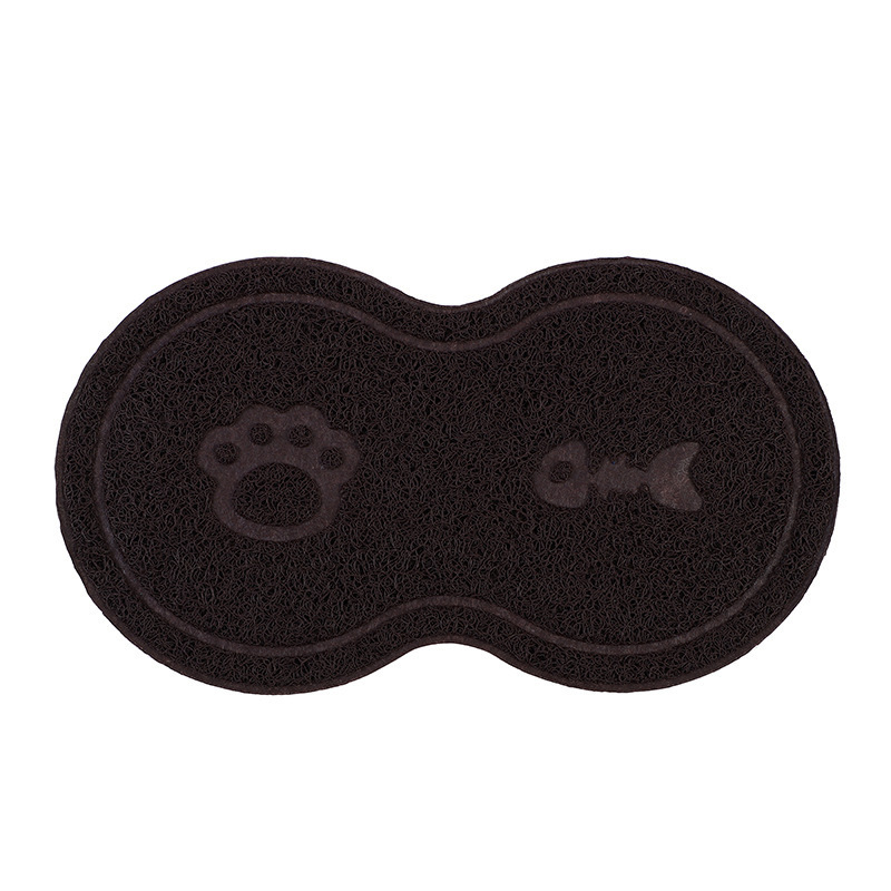 Cat Toilet Mat 8-Shaped Waterproof Non-Slip Cat Litter Box Mat Pet Pad Pvc Cat Toilet Mat