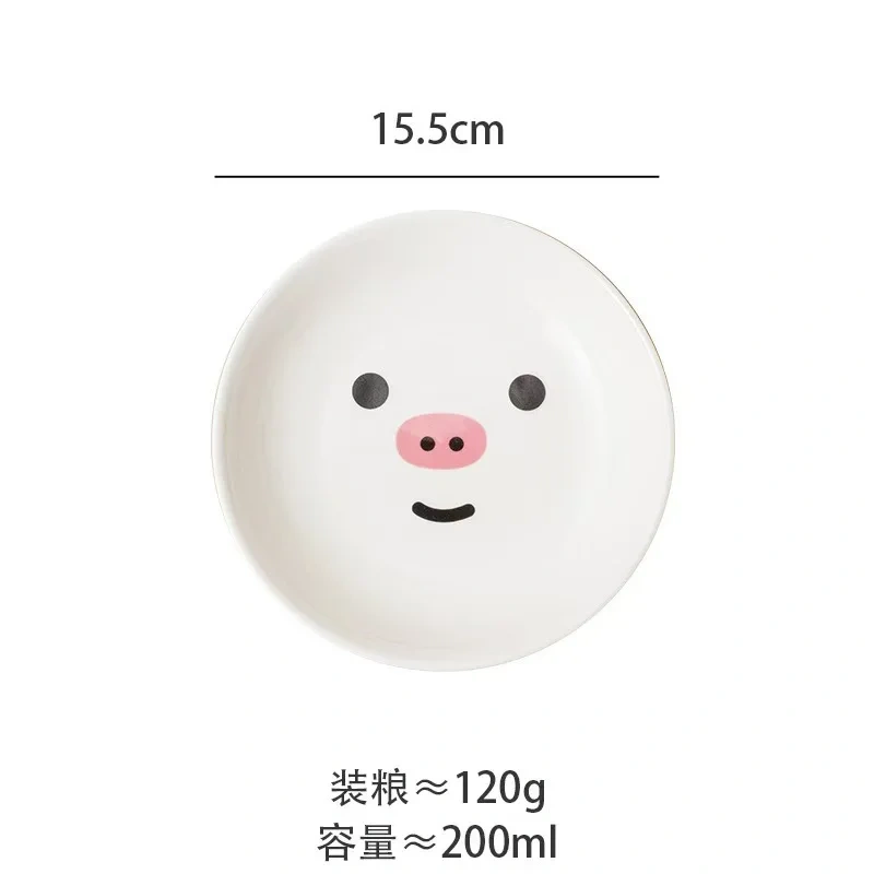 1pcs Creative Cervical Protection Pet Supplies  Cat Bowl Ceramic Cat Bowl Food Dog Drinking Water Food