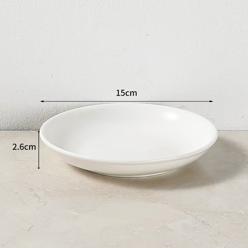 Ceramic Pet Kitten Food Bowl Canned Snacks Dinner Plate Small Anti-slip Cat Plate