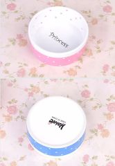 Pet ceramic princess bowl