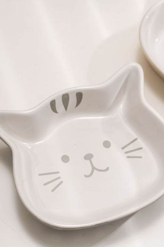 Cartoon ceramic cat bowl