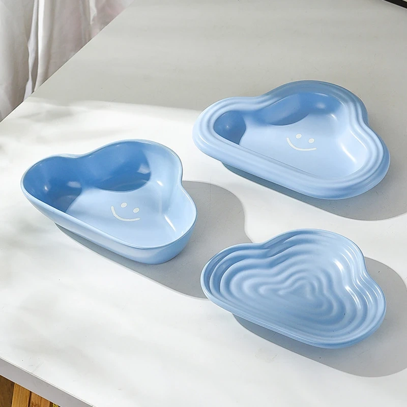 2025 INS Wholesale Ceramic Cat and Dog Water Bowl Wide-Mouth Anti-Tipping Food Plate Solid Pattern