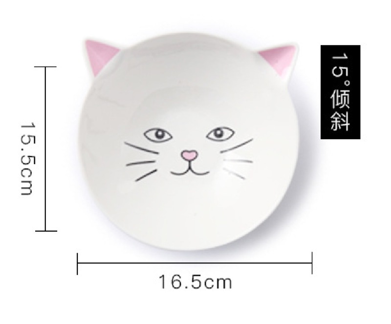 Ceramic cat bowl for pets