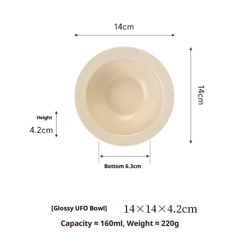 Aesthetic Ceramic Pet Bowl - Instagram Style Pastel Colors with Guarded Rim, Anti-Black Chin Design for Cats & Small Dogs