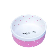 Pet ceramic princess bowl