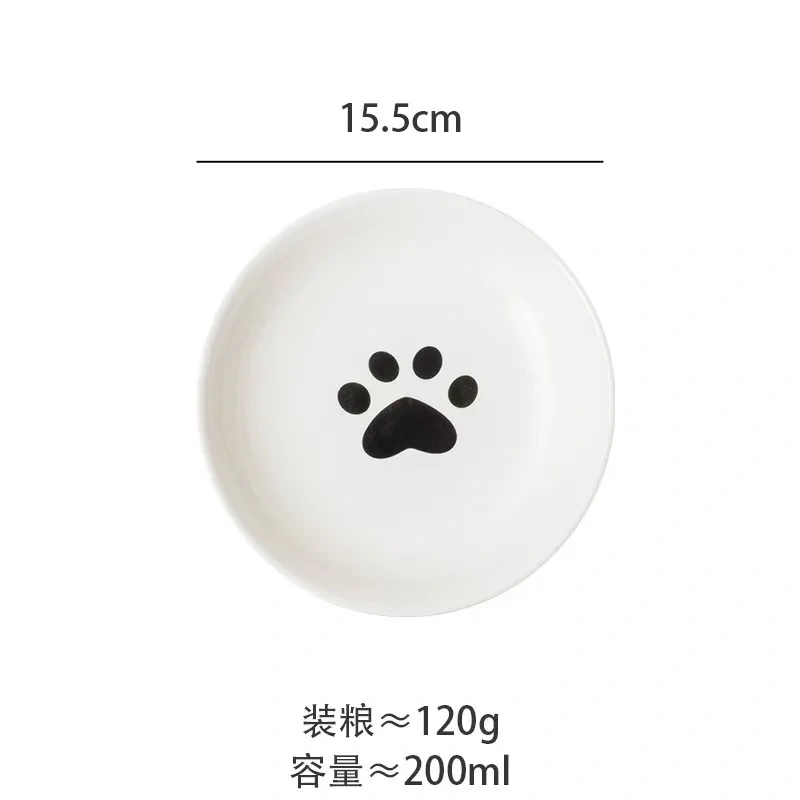 1pcs Creative Cervical Protection Pet Supplies  Cat Bowl Ceramic Cat Bowl Food Dog Drinking Water Food