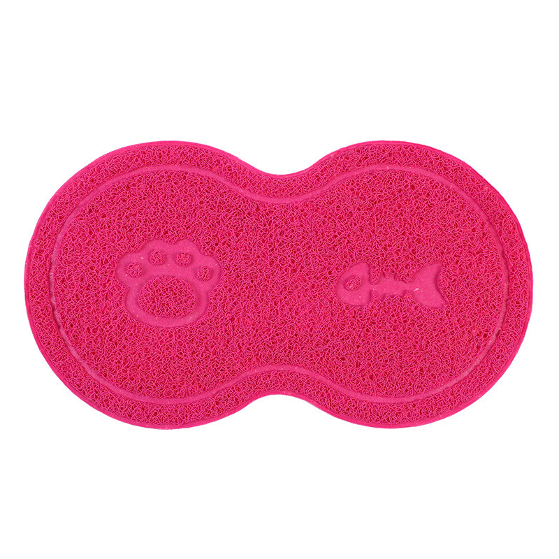 Cat Toilet Mat 8-Shaped Waterproof Non-Slip Cat Litter Box Mat Pet Pad Pvc Cat Toilet Mat