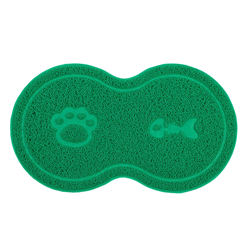 Cat Toilet Mat 8-Shaped Waterproof Non-Slip Cat Litter Box Mat Pet Pad Pvc Cat Toilet Mat