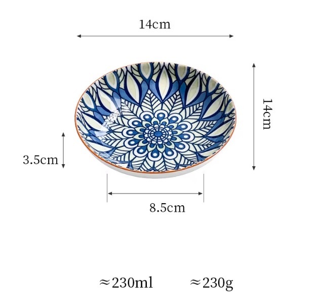 Pet Cat Bowl Wide Mouth Neck Cat Dog Water Bowl Ceramic Food Water Plate with Silicone