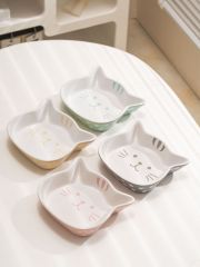 Cartoon ceramic cat bowl