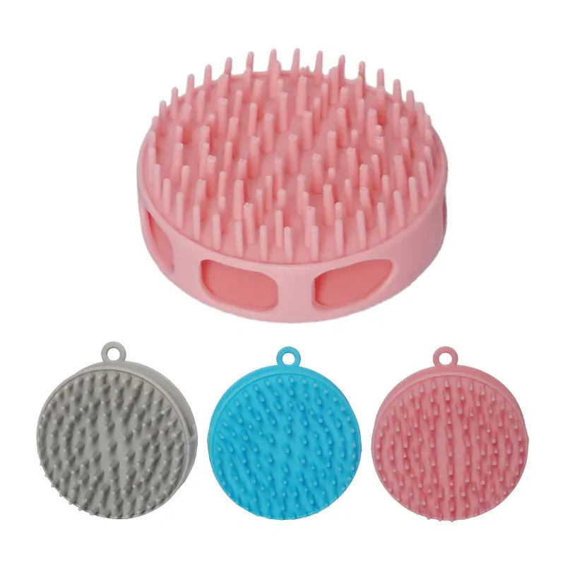 Multi-Function Dog Cat Soft Shampoo Comb Pet Bath Massage Brush Cat Dog Grooming Silicone Shower Brush
