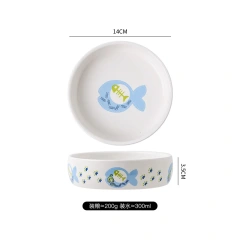 Dogs Cats Food Utensils Ceramic Pet Bowls Feeders Supplies