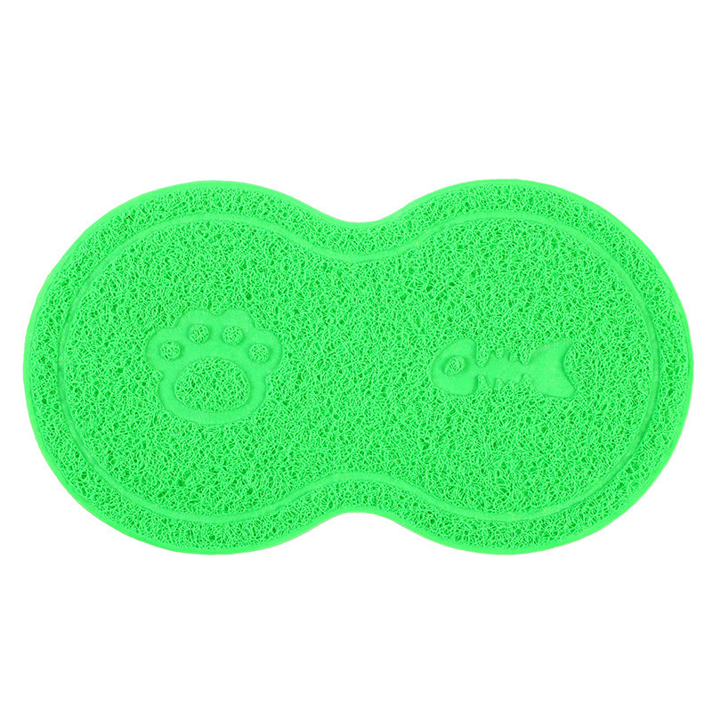 Cat Toilet Mat 8-Shaped Waterproof Non-Slip Cat Litter Box Mat Pet Pad Pvc Cat Toilet Mat