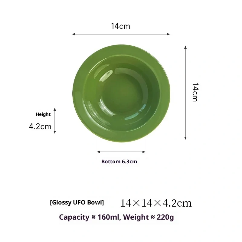 Aesthetic Ceramic Pet Bowl - Instagram Style Pastel Colors with Guarded Rim, Anti-Black Chin Design for Cats & Small Dogs