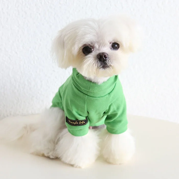 Colorful Autumn Winter Pet Undershirts Dog Cotton Clothes
