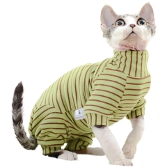 Sphynx Cat Clothes Cotton Kitten Cat Jumpsuit Winter Warm Cats Overalls Hoodies Costumes For Sphinx Devon Cat ropa para gato
