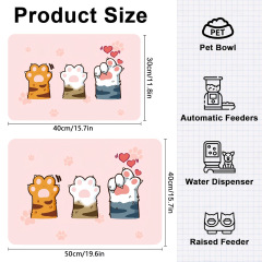 Cat non-slip dining mat