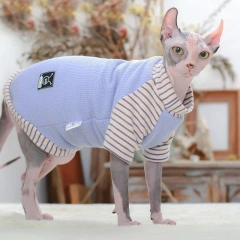 Elegant Cat Clothes For Sphinx Winter Warm Kitten Hoodies Soft Sphynx Cat Costumes Devon Rex Cats Jacket Clothing ropa gato