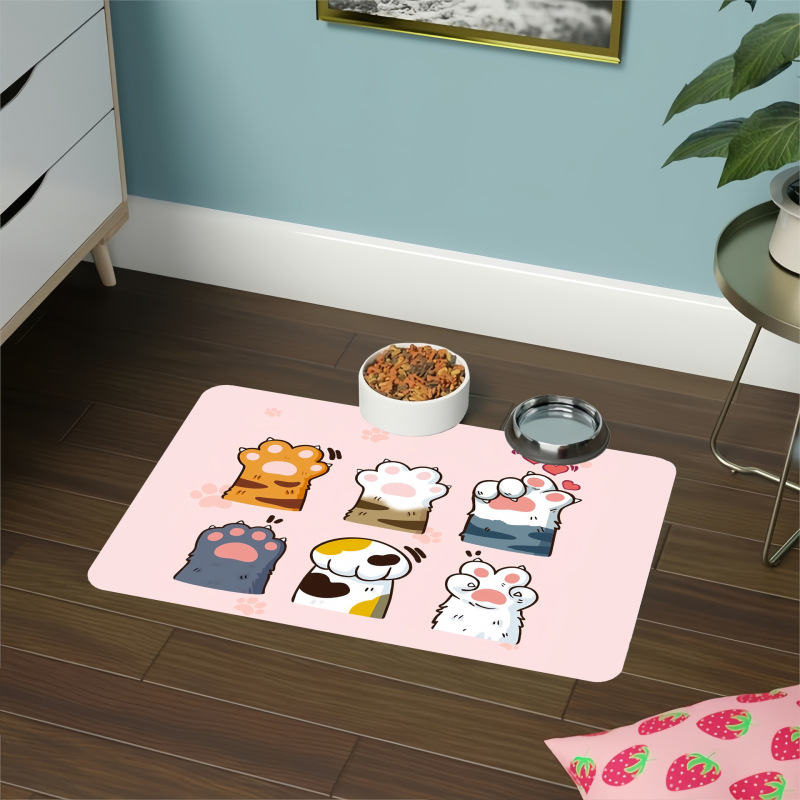 Cat non-slip dining mat