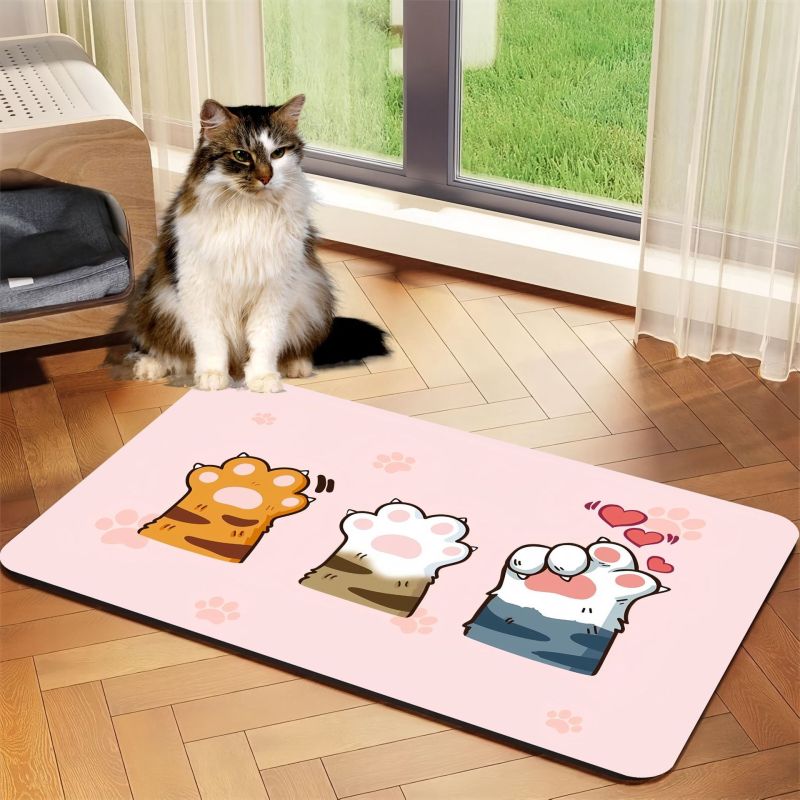 Cat non-slip dining mat