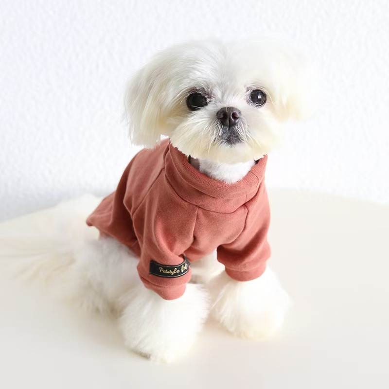 Colorful Autumn Winter Pet Undershirts Dog Cotton Clothes