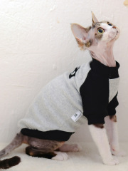 Winter Warm Classics Cat Clothes Pure Cotton Eco-friendly Trendy Stitching Cat Sweater