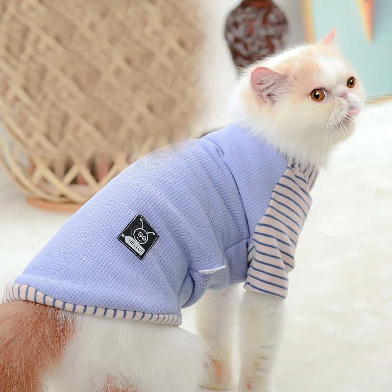 Elegant Cat Clothes For Sphinx Winter Warm Kitten Hoodies Soft Sphynx Cat Costumes Devon Rex Cats Jacket Clothing ropa gato
