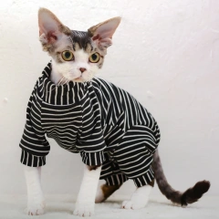 Sphynx Cat Clothes Cotton Kitten Cat Jumpsuit Winter Warm Cats Overalls Hoodies Costumes For Sphinx Devon Cat ropa para gato