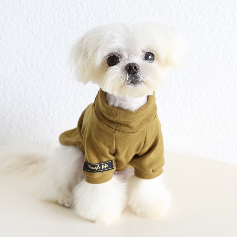 Colorful Autumn Winter Pet Undershirts Dog Cotton Clothes