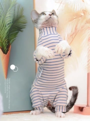 Sphynx Cat Clothes Cotton Kitten Cat Jumpsuit Winter Warm Cats Overalls Hoodies Costumes For Sphinx Devon Cat ropa para gato
